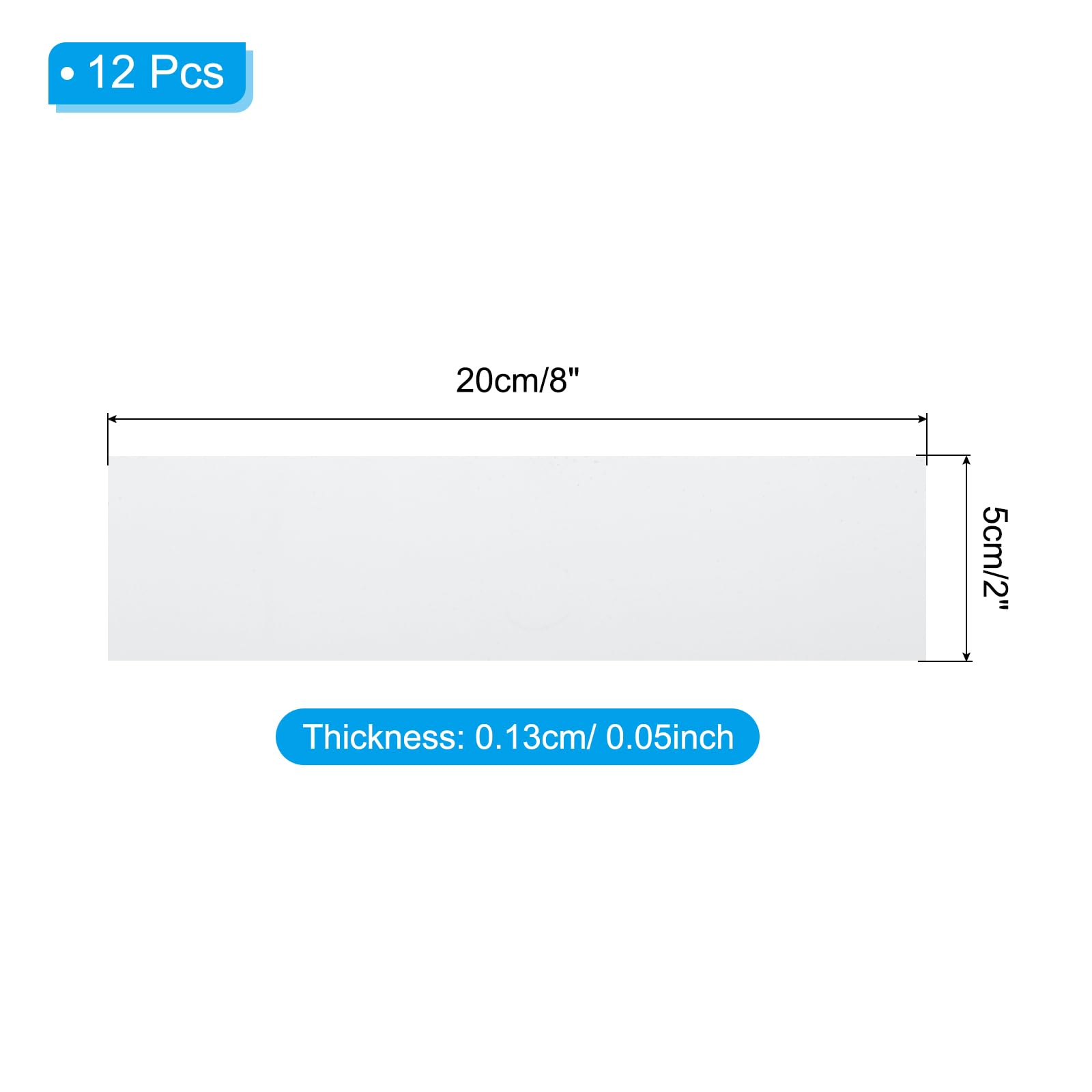 PATIKIL 8"x2" Blank Name Plates - Image 2