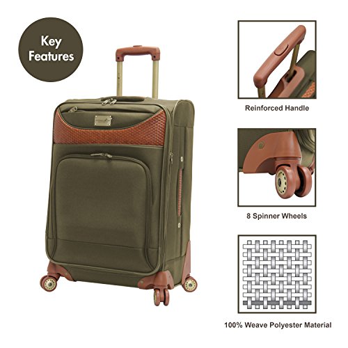 Caribbean Joe 24 Inch 8 Wheel Spinner, Olive Green, One Size2