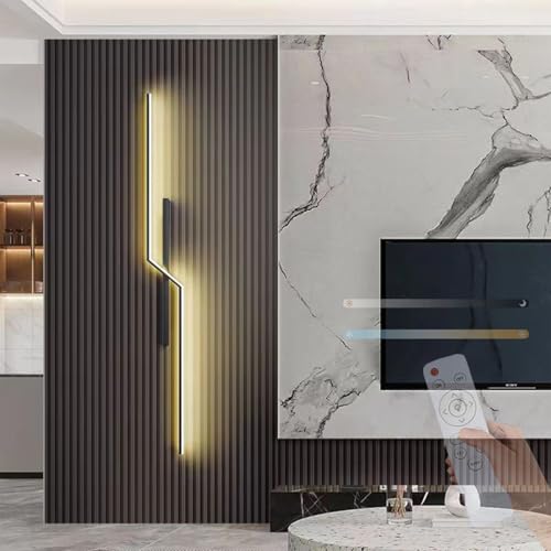 Luz de pared moderna lineal de bajo consumo con temperatura ajustable de 2700K a 6500K