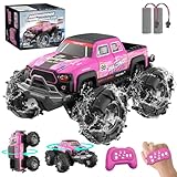 Vexyra Macchina Telecomandata Anfibio, 2,4 GHZ 1:18 Monster Truck Telecomandato con Sensore Gestuale, 4WD 8,5 KM/H Macchina Radiocomandata con Luce LED e 2 Batterie Auto RC Regali per Ragazzi Ragazze