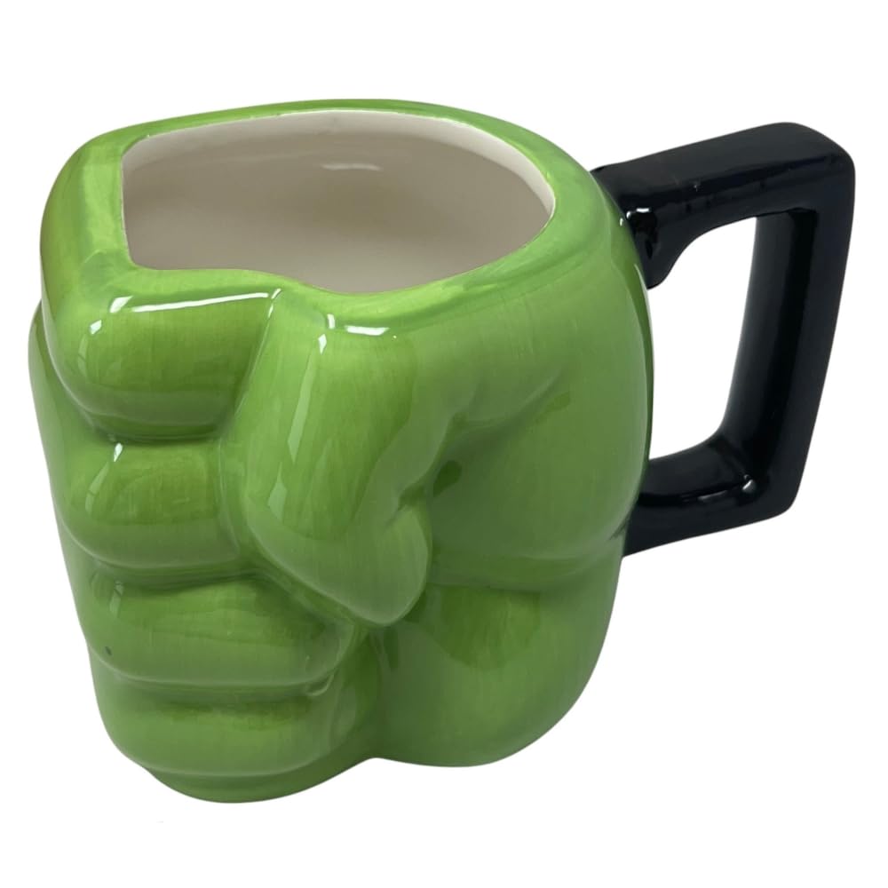 Hulk Marvel Avengers Keramik Tasse 3D Mug Muster Tasse 430ml dreidimensionale Figur Kinder Frühstücksschale zum Sammeln