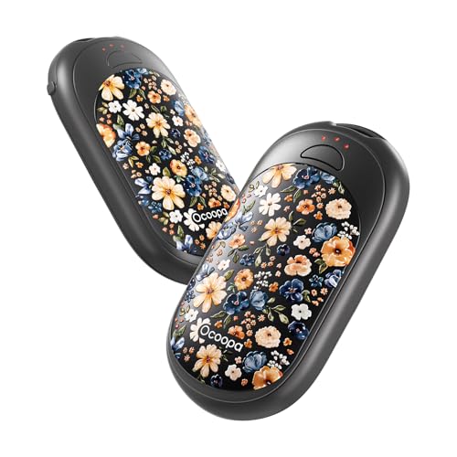 OCOOPA Magnetic Hand Warmers Rechargeable 2 Pack, Electric Handwarmers, Smart Heating UL Certified, 3-Settings,Portable Heater, Ultra Slim Pocket, Hunting Essentials, Gifts for Christmas Men