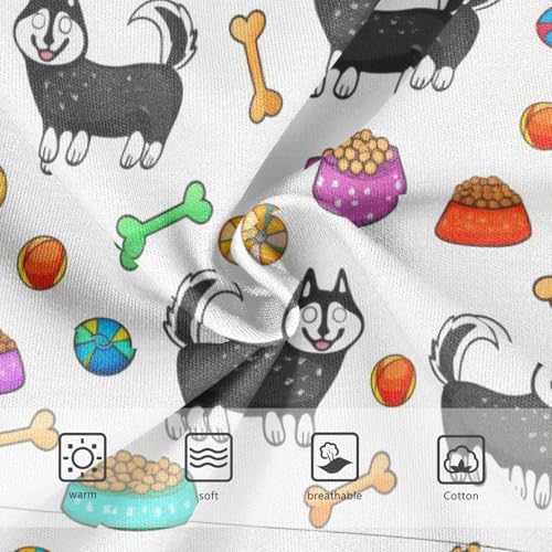 Joisal Girls Underwear Toddler 2t Cotton Panties for Girl Flower Briefs Undies Kids Cute Cartoon Dogs White3