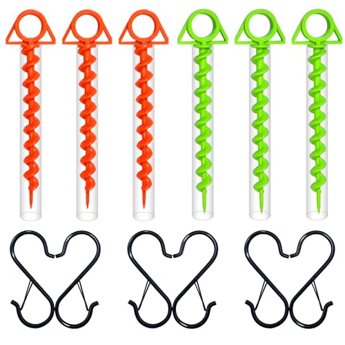 FeatherHold Plastic Spiral Tent Stakes