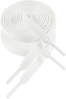 VSUDO Flach Sneaker Schnürsenkel, 8mm Breite Flat Sneaker Shoelace, Sneaker Schnuersenkel, Ersatz Schnürsenkel für Turnsch...