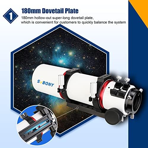 Telescopio SVBONY SV550 80mm APO Triplet Refractor OTA miniatura 2