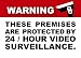 (6 Pack) 3.5 X 2.5 Self Adhesive Home Business Security DVR Camera Video Surveillance System Window Door Warning Alert Sticker Decals. for Indoor/Outdoor use