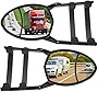 2 Pieces Black Clamp-On Towing Mirrors Car Mirror Extenders Clip on Mirrors Universal Tow Mirrors for Vehicle Car Truck Trailer Mirror Extensions Accessories