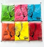 Festive Colours 6 polvos de colores Holi no tóxicos de 50 g para corridas de color, sesiones de fotos, revelación de género, fiestas, festivales y varios arte