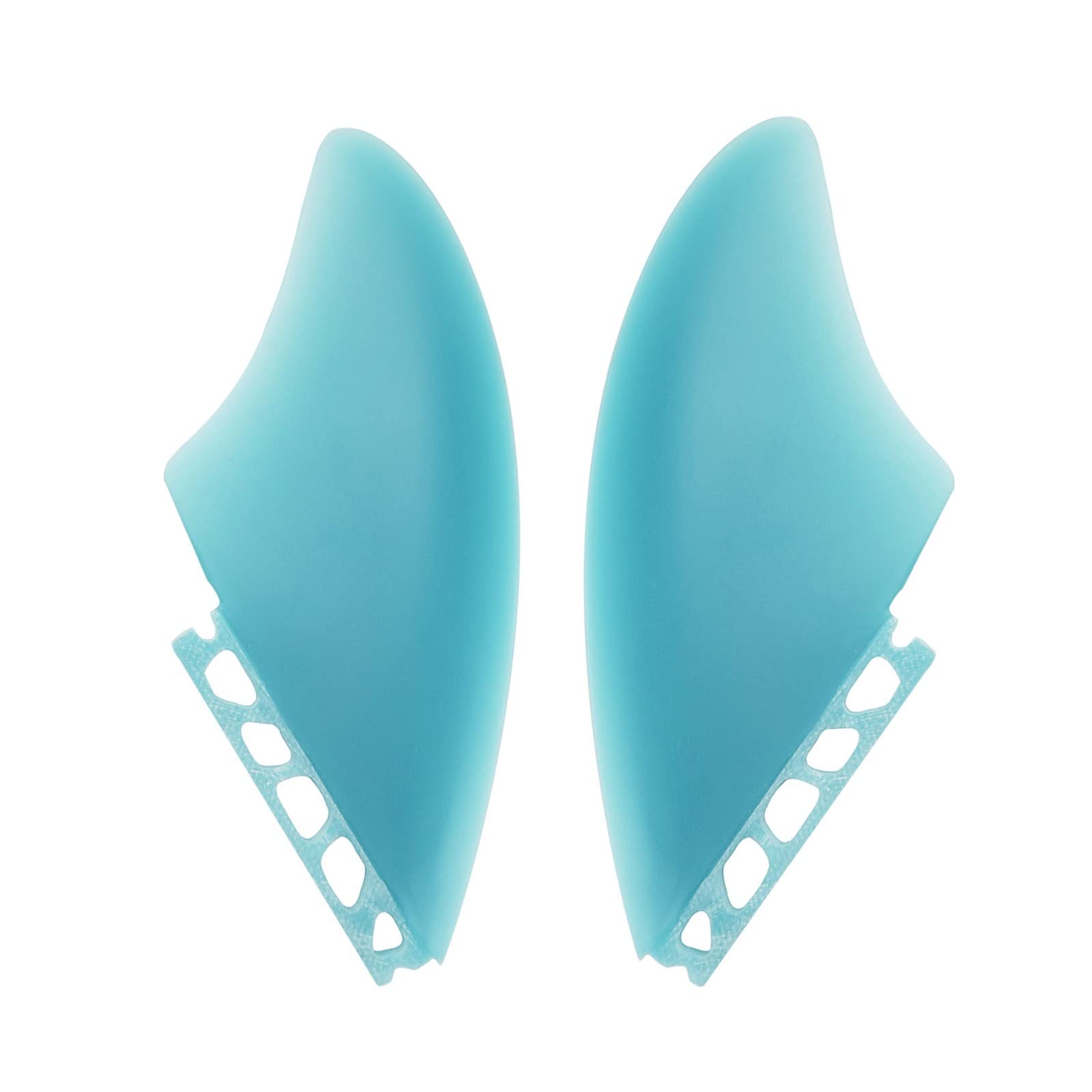 Aletas de quilla gemelas para tabla de surf y remo twin fins retro de fibra de vidrio 019B