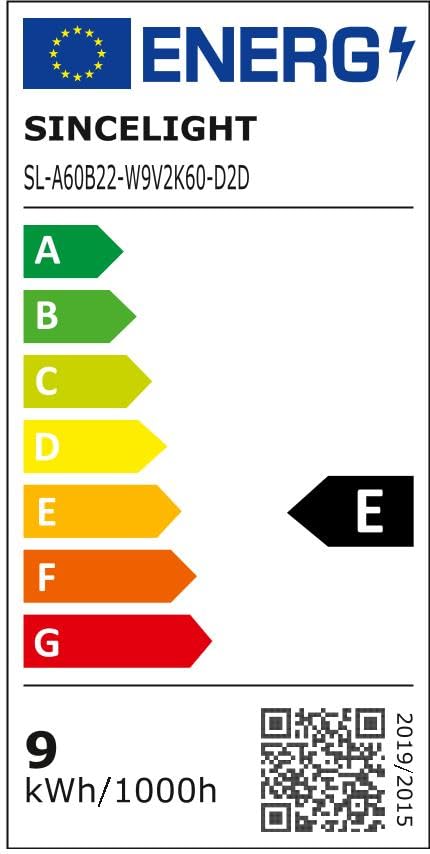 Lot De 2 Apoules à Détecteur De Ouveent – 9 W (équivalent à 60 W