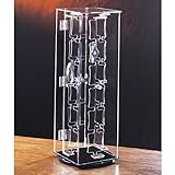 Clear Acrylic Rotating Watch Display Case ~ Holds 48 Watches