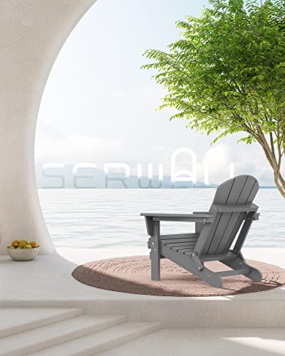 Serwall Adirondack Chair For Patio Garden Outdoors Fire Pit-  thumb #1
