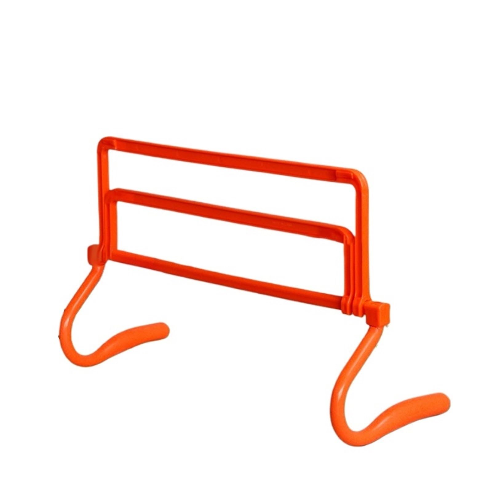 Vallas De Agilidad 6PCS Foldable Hurdle Adjustable Football Training Equipment Soccer Ball Agility Training Accessory Removable Football Barrier Frame para FúTbol(Orange)