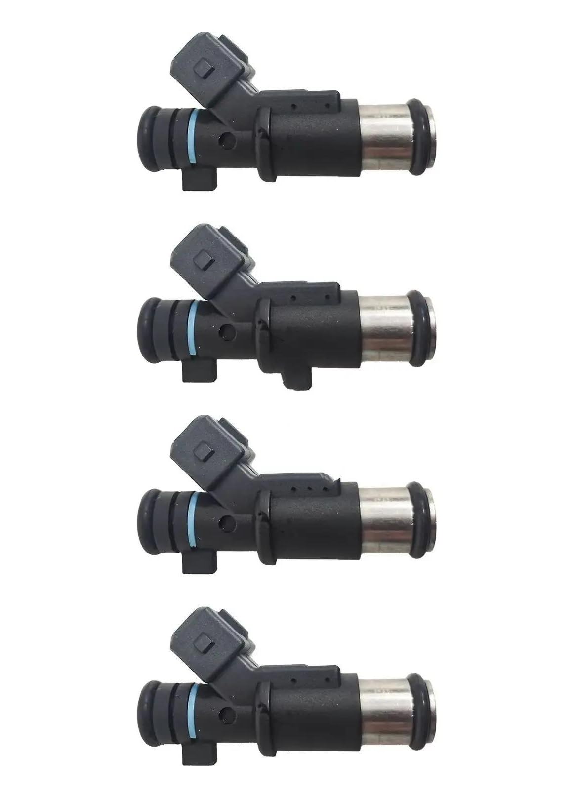 Macvctvosy One Color Fuel Injector Nozzle 0280156357 75116357 01F002a 1984.E0 1984E0 348001 81253 For Citroen For C2 For C3 1.4 4 Pieces Fuel Injector