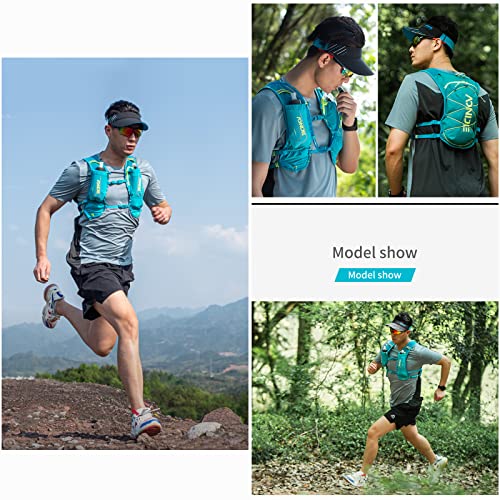 TRIWONDER Hydration Vest Hydration Pack Running Backpack Lightweight Marathon Vest Rucksack Pack for Men Women Cycling Hiking (Mint Blue - only vest)