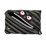 ZIPIT Wildlings Big Pencil Case/Cosmetic Makeup Bag, Black