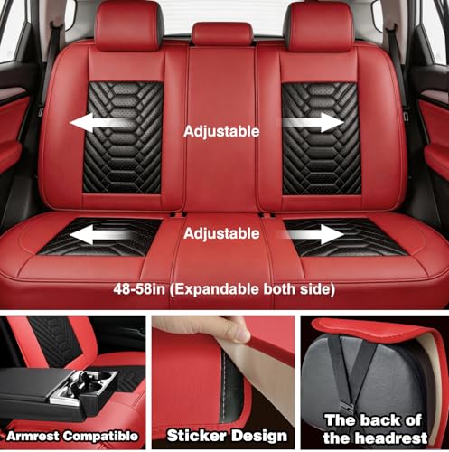 Image of Foneso Faux Leather Car Seat Covers Compatible with Dodge Ram | Heavy Duty Seat Cushions For 2002-2026 1500 2500 3500 Pickup Limited Laramie Big Horn Crew Cab& Quad Cab