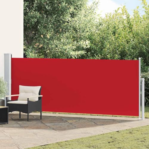 Brise-vue pour balcon en polyester résistant aux UV store rouge 5m