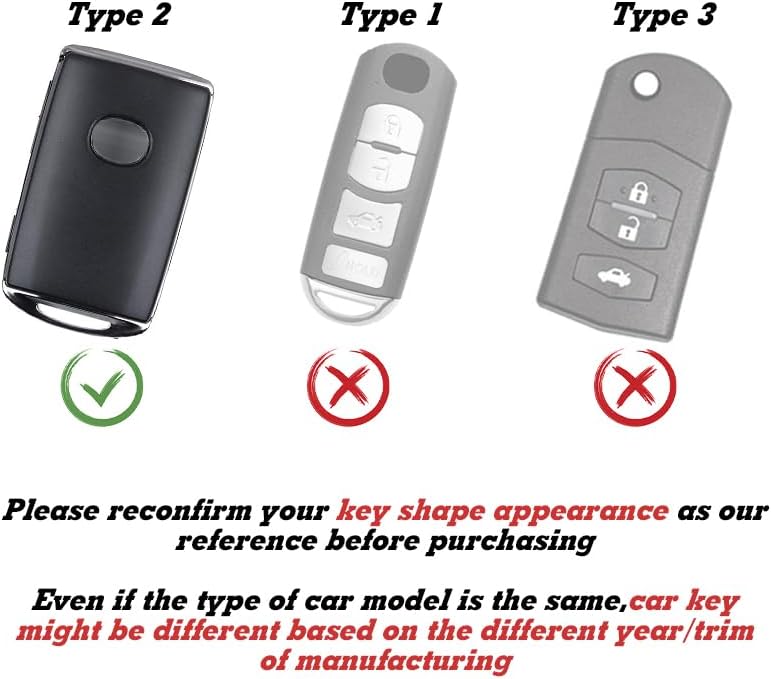 Miniatura 2 de Xotic Tech - Juego de funda para llavero de entrada sin llave, de poliuretano termoplástico suave, 4 botones, a prueba de golpes, control remoto