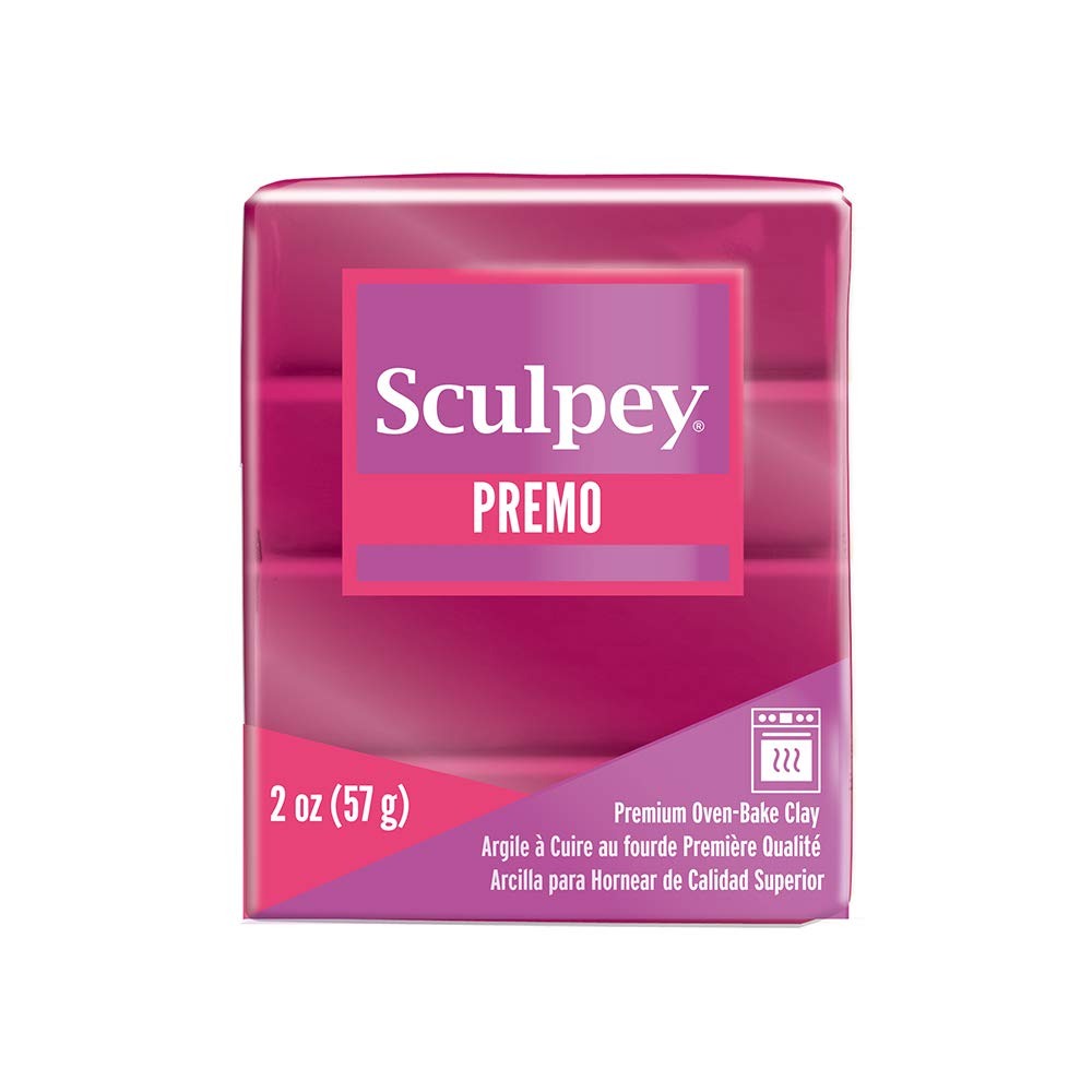 Premo Sculpey Polymer Clay, Magenta Pearl, 2oz