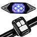 Kinberry Luz trasera para bicicleta con luz intermitente para bicicleta, recargable, cable USB, 3 modos de luz, recargable, luz LED en la cola (negro)