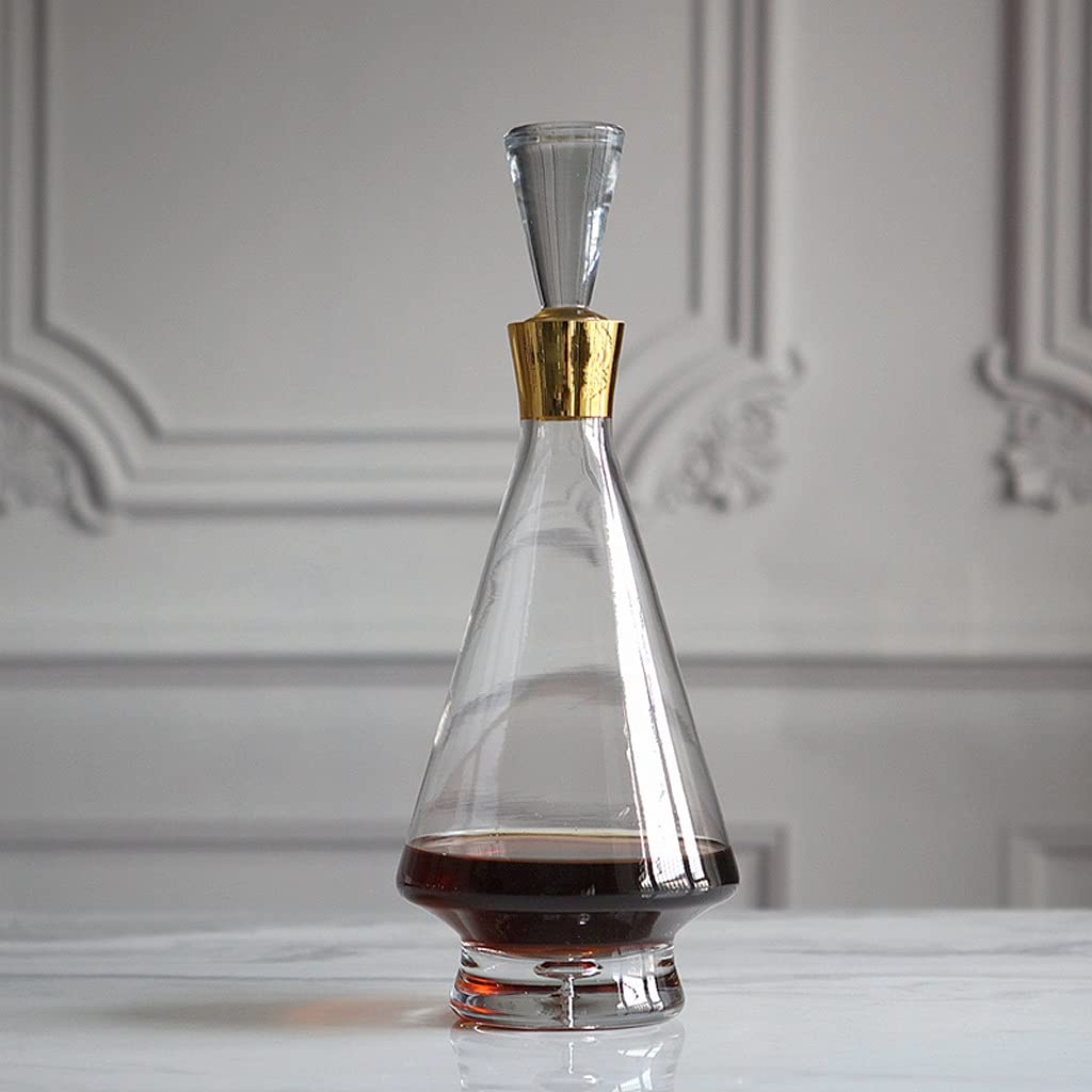 Wein Dekanter Moderne transparente Dekantierer Phnom Penh Glas Dekanter Licht Luxus Modell Raum Weinschrank Bar Schmuck Dekoration Dekantierer (Size : A)