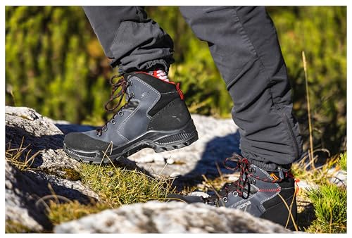 Alpina HELIOS Premium Men’s Hiking and Work Boots – Waterproof Full Leather Trekking Shoes with Breathable eVent Membrane, Slip Resistant Sole, Durable All Weather Footwear, Made in Europe4