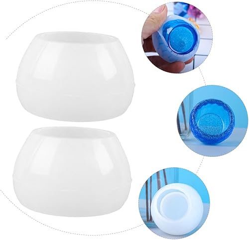 Miniatura 6 de Molde de cuenco en forma de diamante único, 2 piezas, material antiadherente para amantes de las manualidades