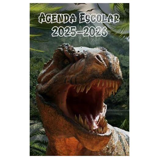 Agenda Escolar 2026 2026 Dinosaurio: Planificador niño niña de primaria y secundaria | 2 Día = 1 Página | De Septiembre de 2026 a Agosto de 2026 | ... Calendario escolar | Formato A5 | 215 Páginas