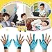 4Pcs Thumb Sucking Guard Gloves Kids Chewy Compression Gloves Kids Stop Thumb Sucking and Finger Biting for Ages 5-13 (Blue Shark)