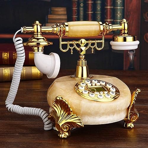 Téléphone rétro vintage filaire antique pour décoration de salon et bureau 20x25x24cm