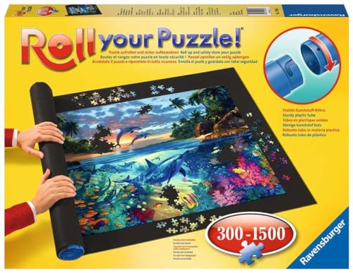 Ravensburger Roll your Puzzle - Puzzlematte für Puzzles mit bis zu 1000 Teilen, Puzzleunterlage zum Rollen, Praktisches Zubehör zur Aufbewahrung von Puzzles