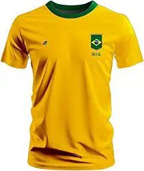 Camiseta De Time Brasil Torcida Copa Mundo Seleção Bandeira