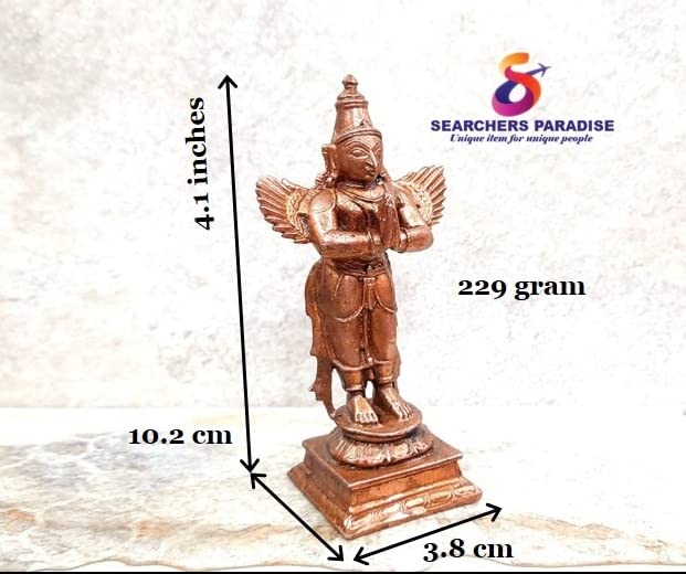 Image of Copper Idols, 10.2 cm, Copper Handmade Garuda 229grams, Patina Antique Finish, Pack of 1 Piece