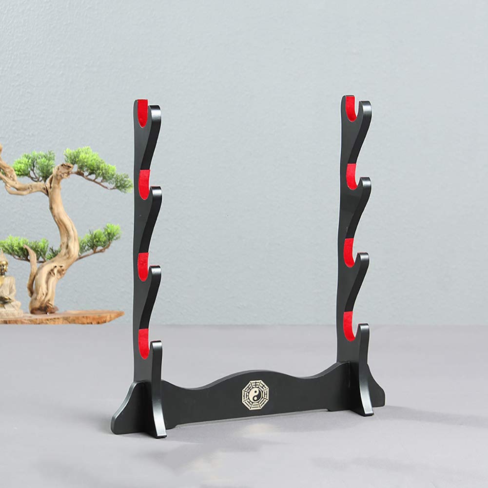 Supporto per Spada Supporto per Katana Imbottito in Velluto Giapponese Supporto per espositore per Porta Spada Samurai Supporto per Spada Tutto Spada,4 Tier