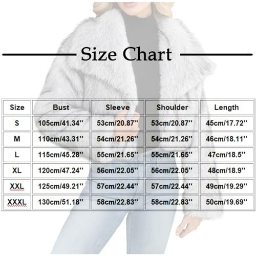 Faux Fur Cropped Jacket Women Shawl Lapel Collar Open Front Cardigans Warm Winter Solid Long Sleeve Outerwear 2025 Fashion3
