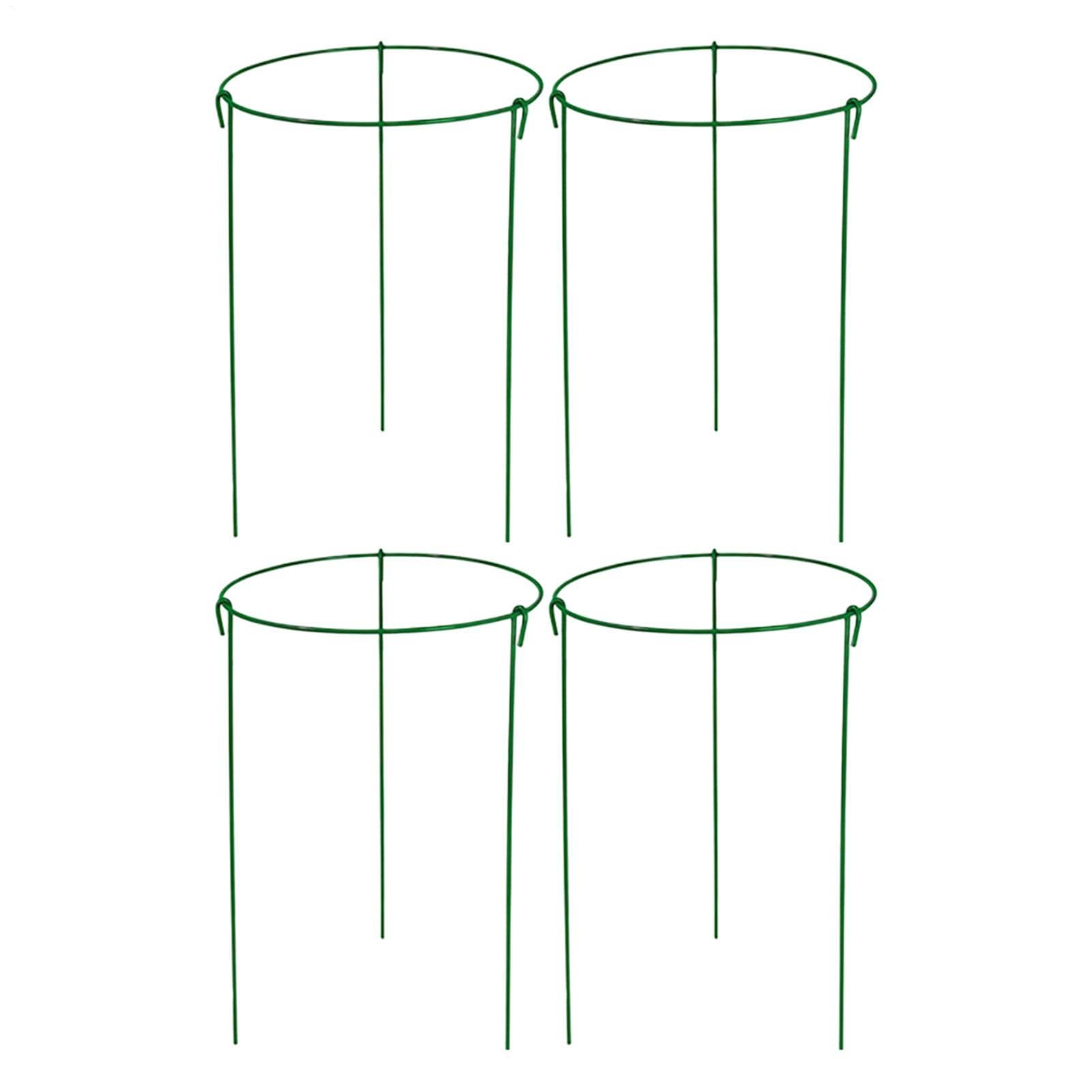 Tuteur pivoines extérieur et support de tomates en métal pour jardin et cour
