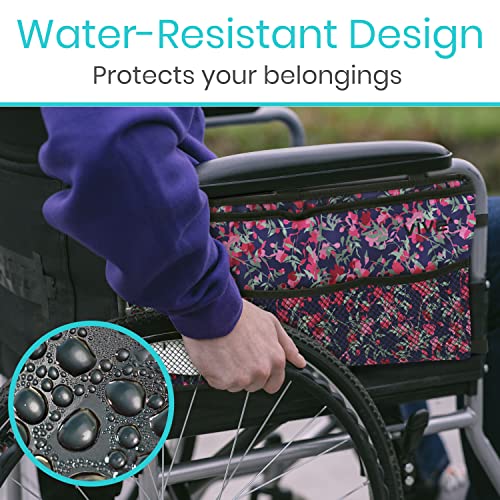 Vive Walker Bag - Accessories Wheelchair Basket Pouch (Water Resistant) - Seniors Caddy Accessory Attachment For Folding, Rolling Walkers - Carry Storage Carrier Tote - Lightweight, Universal Size #TOP6