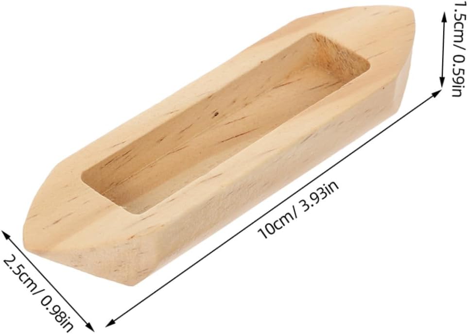 WOONEKY Boat Model Kit Miniature Canoe Paddle Wooden Watercraft Ornament for Nautical Decor Desktop Display