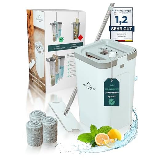 WONDERHOME 3-Chamber Mop Cleaning Set