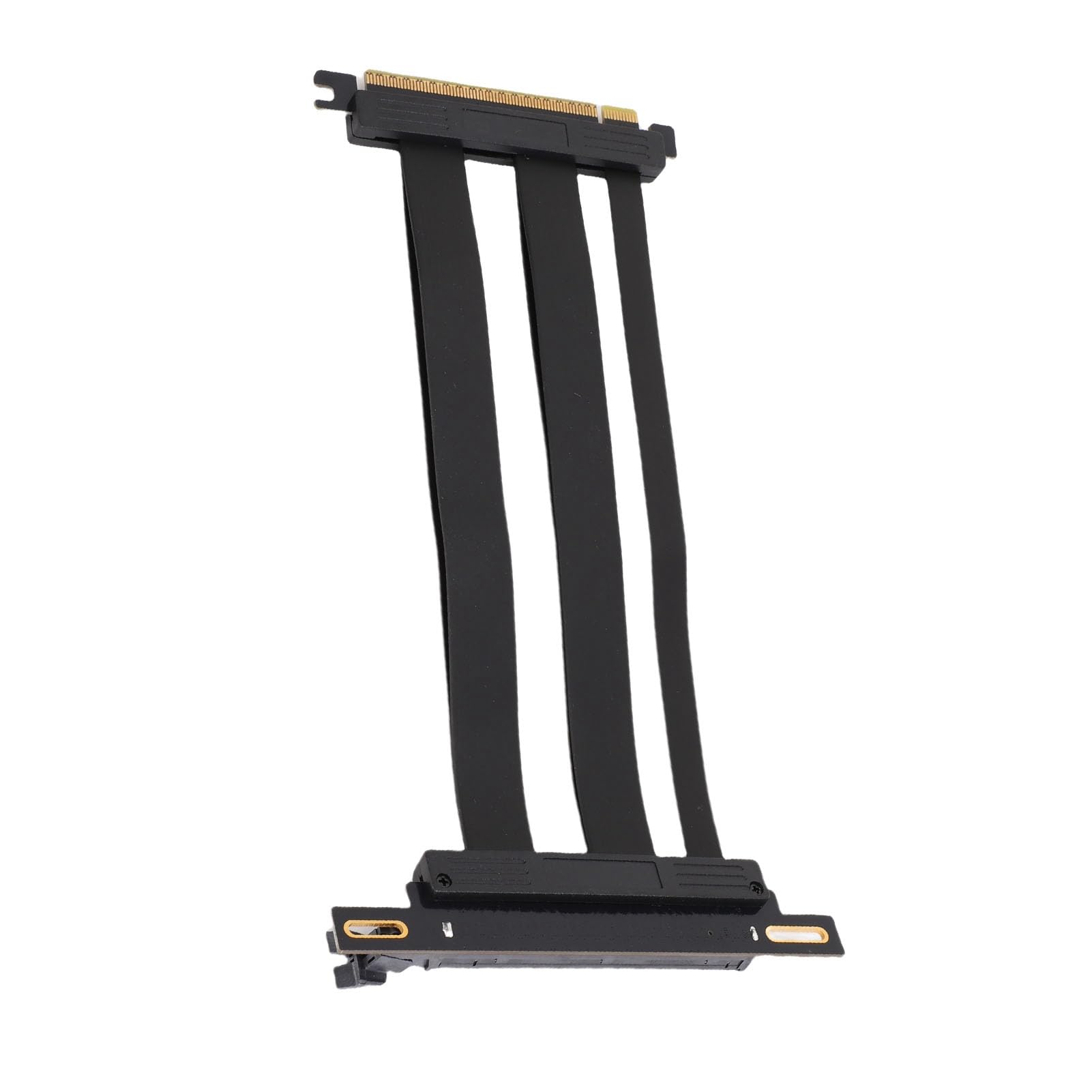 Fabater Ekranowany Kabel Riser PCIE 5.0 X16 do RTX 4090 (Ti) Kabel Przedłużający 128 Gb/s do Obudowy Komputera PC Aplikacje AI — ABS, Czarny (20 cm)