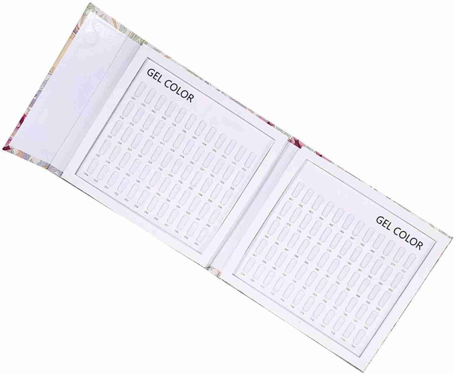 Generic Nail Color Display Chart Book with 120 Rooms for Storing Nail Tips, Reusable and Magnet Closure for Salon and Personal Use, for Artists and Professionals - Card Size 120 (Pattern color card