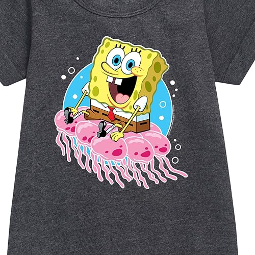 HYBRID APPAREL - Spongebob Squarepants - Spongebob and Jellyfish - Toddler & Youth Girls Fleece Dress2