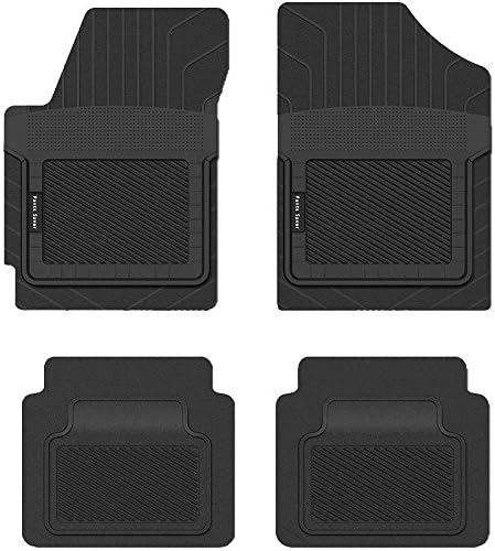PantsSaver Custom Fits Car Floor Mats for NISSAN LEAF 2014,Front & 2nd Seat Heavy Duty Floor Mat (4PC), All Weather Protection for Vehicle,Black