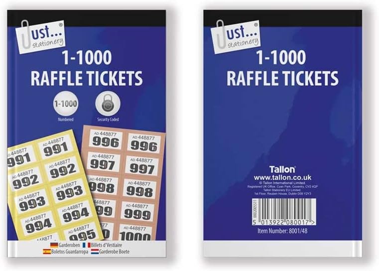 1-1000 Cloakroom Ticket
