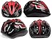 Kids Helmet – Adjustable from Toddler to Youth Size, Ages 3 to 7 - Durable Kid Bicycle Helmets with Fun Racing Design Boys and Girls Will Love (K12-1LightBlackRed)