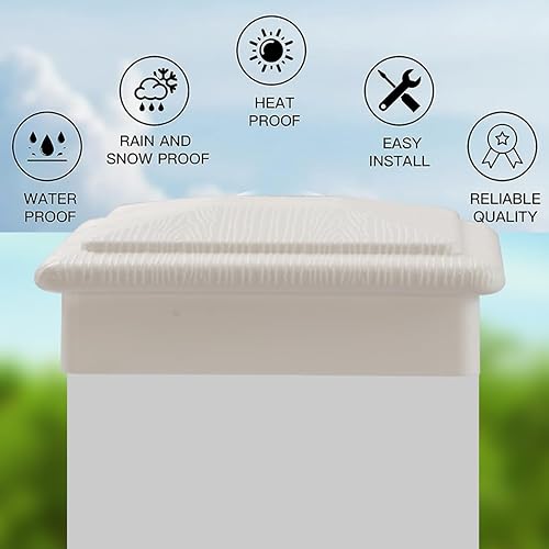 Miniatura 7 de Tapas para postes de valla para postes de madera de 3.5 x 3.5 pulgadas, cubiertas para postes de madera para vallas, postes de madera, pasillos,