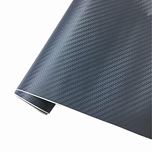 Autofolie 500mm x 2000mm 3D Carbon Fiber Vinyl Car Wrap Blatt Rolle Film Auto Aufkleber und Abziehbilder Motorrad Zubehör Autos(Grey,50cmx10m)