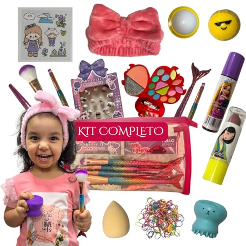 Maquiagem Infantil Completa Kawaii Menina Criança Presente Premium